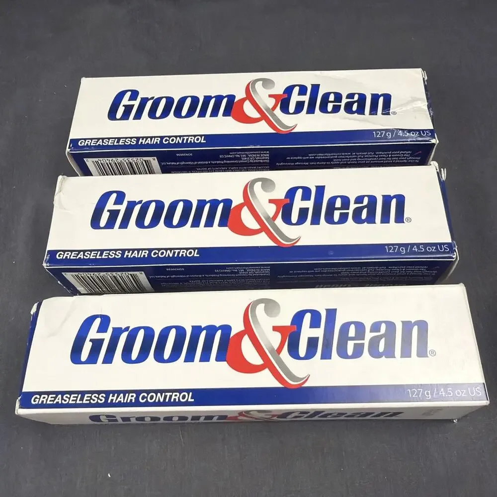 Groom & Clean Greaseless Hair Control 4.5 oz Exp 11/2026 Lot of 2